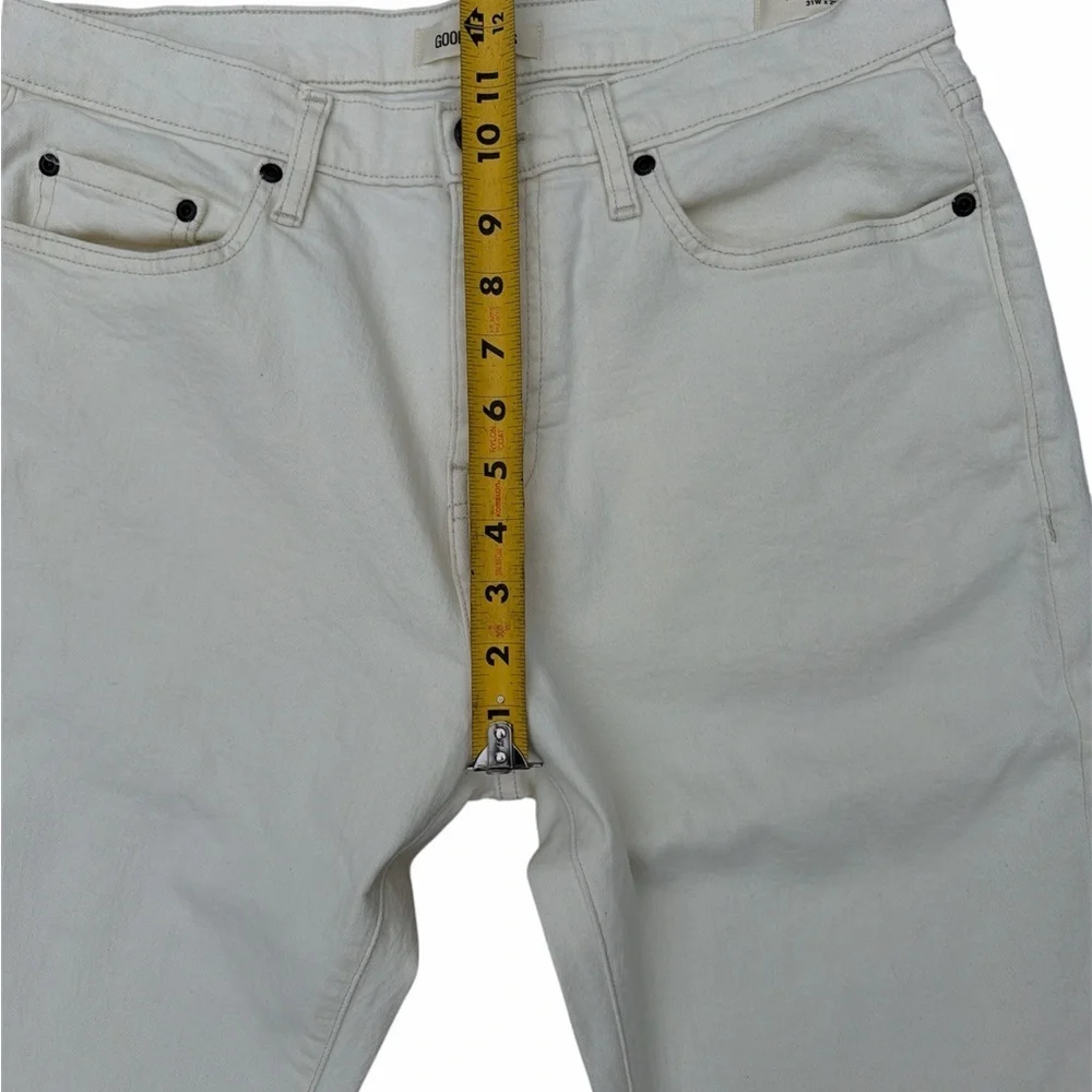 Goodthreads Men's Athletic Fit Comfort Stretch Ivory Jeans Size 31W X 29L NWOT
